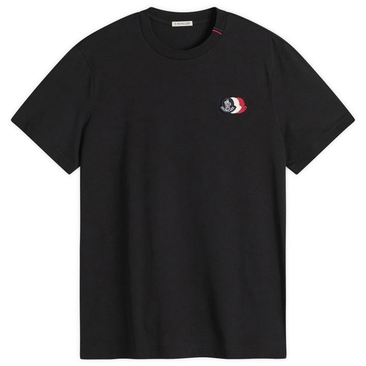 Photo: Moncler Men's Cotton Patch Logo T-Shirt in Black