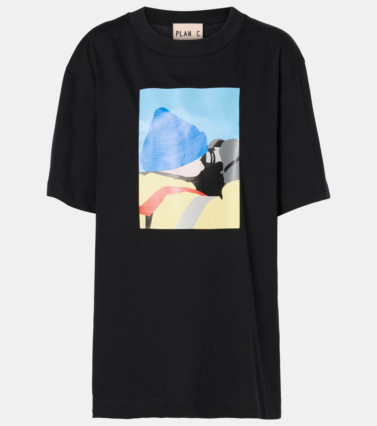 Plan C Printed cotton jersey T-shirt