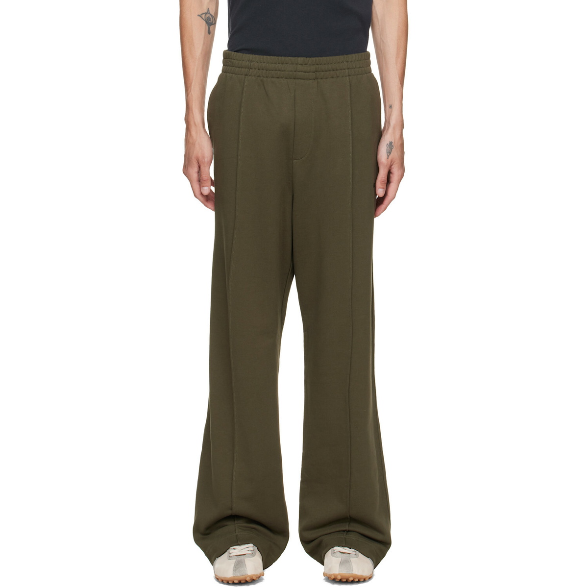 Helmut Lang Green Logo Sweatpants