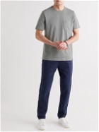 Faherty - Sunwashed Organic Cotton-Jersey T-Shirt - Gray