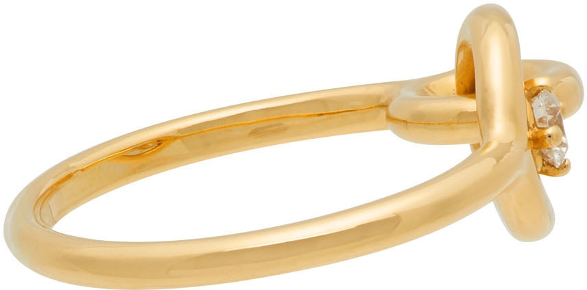 Charlotte Chesnais 18kt yellow gold Maxi Twin ring