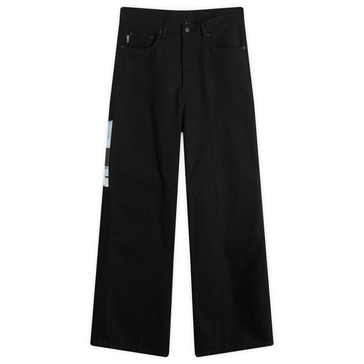 Photo: Pleasures Men's Ram Baggy Jeans in Black