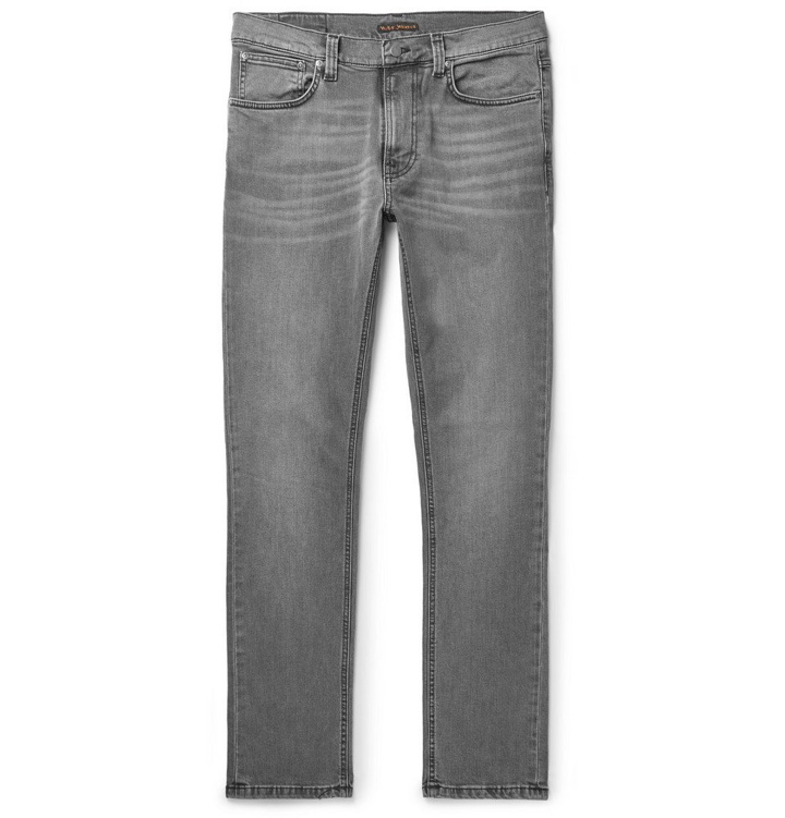 Photo: Nudie Jeans - Lean Dean Slim-Fit Organic Denim Jeans - Gray