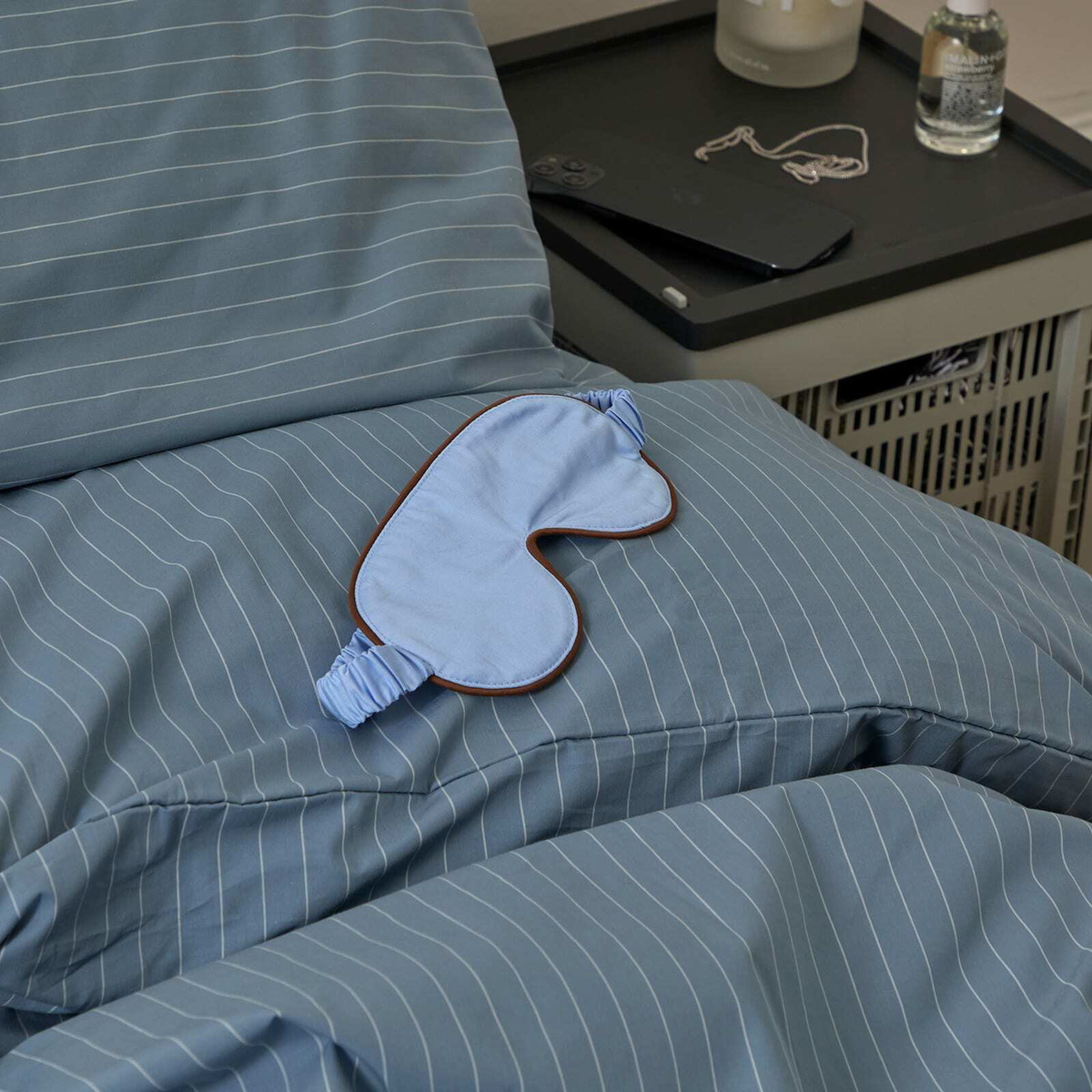 HAY Outline Sleep Mask in Soft Blue 