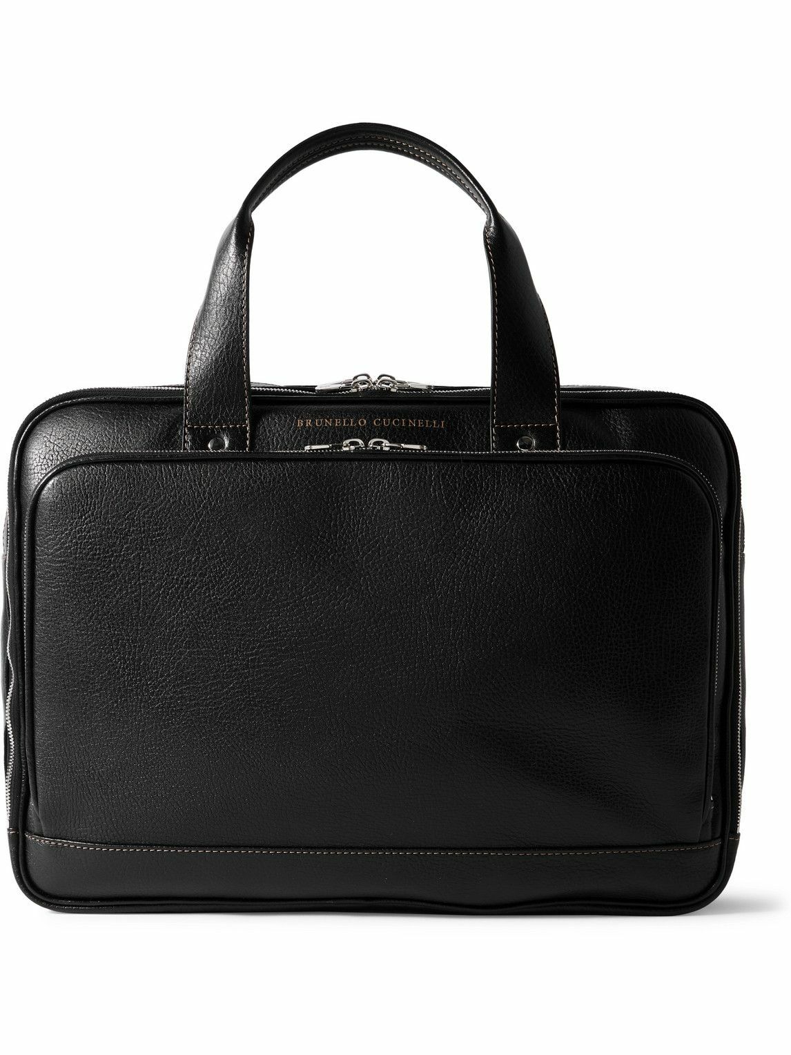 Brunello Cucinelli - Textured-Leather Briefcase