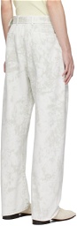 LEMAIRE Off-White Twisted Belted Jeans