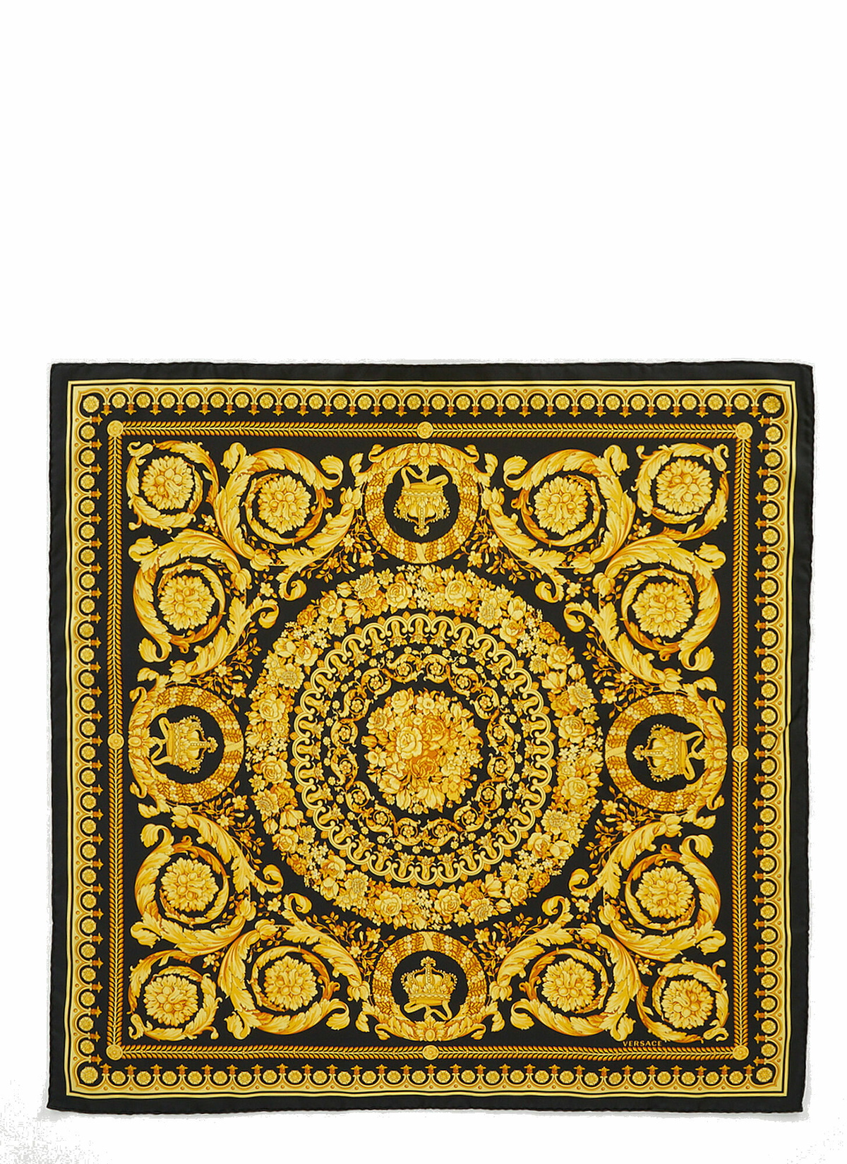 Versace Baroque Skull Silk Scarf