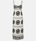 Cala de la Cruz Nara floral linen maxi dress