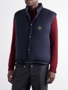 Moncler - Tibb Reversible Virgin Wool Down Gilet - Blue