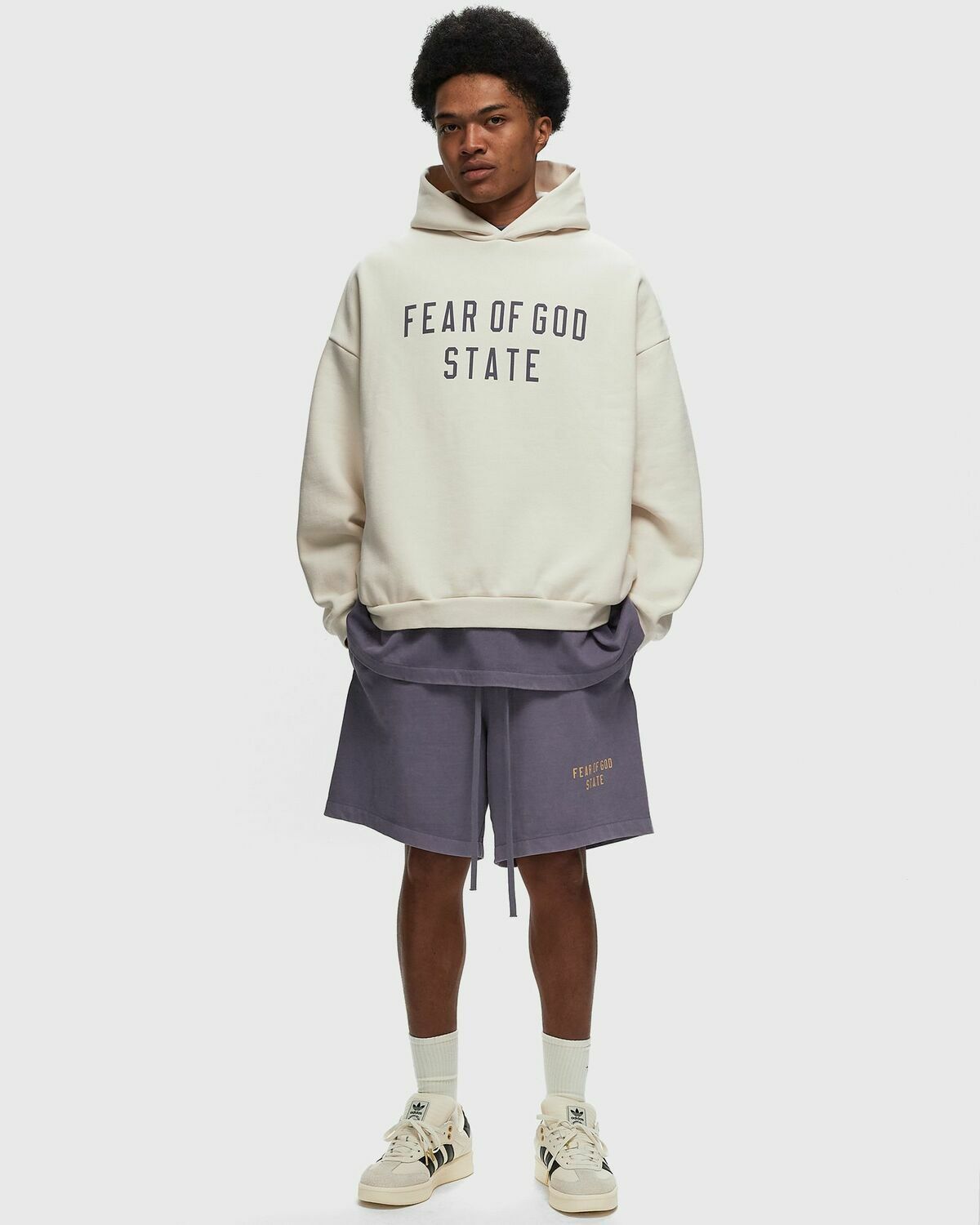 Fear Of God Essentials Fleece Hoodie Beige Hoodies Fear Of God Essentials