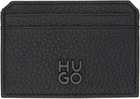 Hugo Black Leather Card Holder