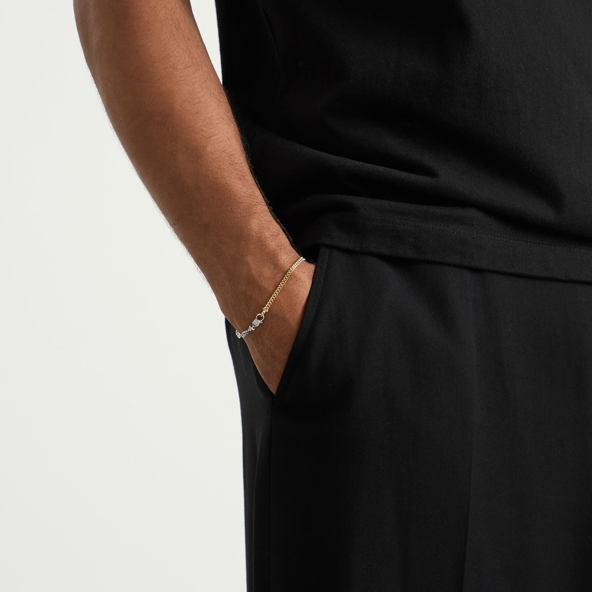 Tom Wood Rue Bracelet Duo in Silver/Gold Tom Wood