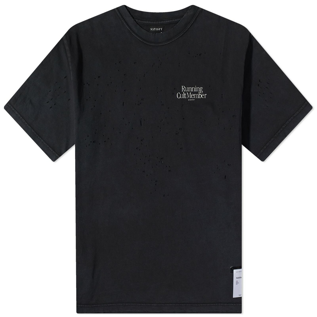 Satisfy Men's MothTech T-Shirt in Black Satisfy