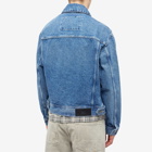 AMI Men's Boxy Denim Jacket in Blue