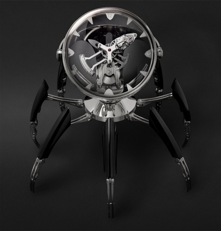 Photo: MB&F - Octopod Stainless Steel, Nickel and Palladium-Plated Table Clock, Ref. No. 11.6000/201 - Silver