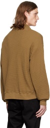 COTTON CITIZEN Brown Cooper Half-Zip Sweater