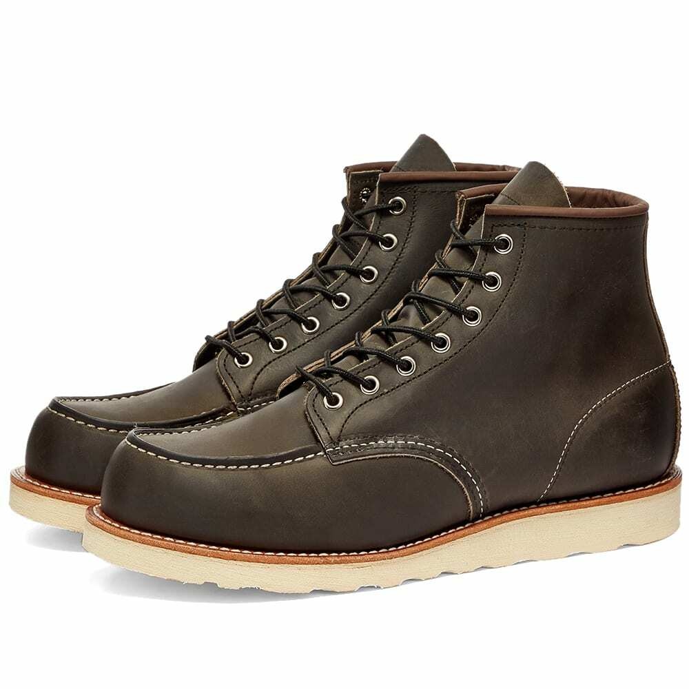 Photo: Red Wing Men's 8890 Heritage Work 6" Moc Toe Boot in Charcoal Rough/Tough