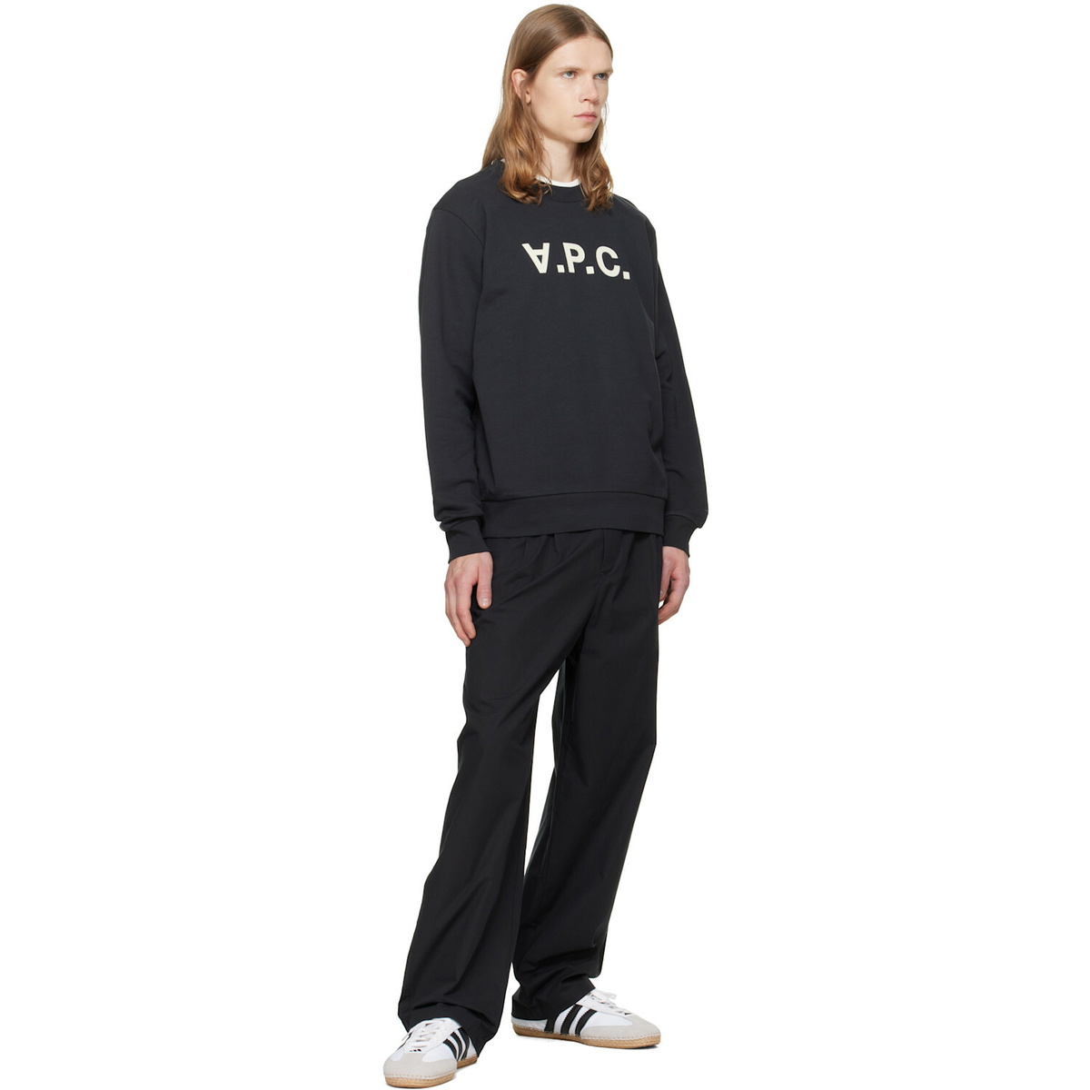 A.P.C. Black Standard Grand 'VPC' Sweatshirt