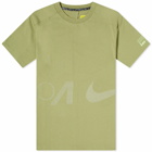 Nike Men's ISPA T-Shirt in Alligator/Green/Silver