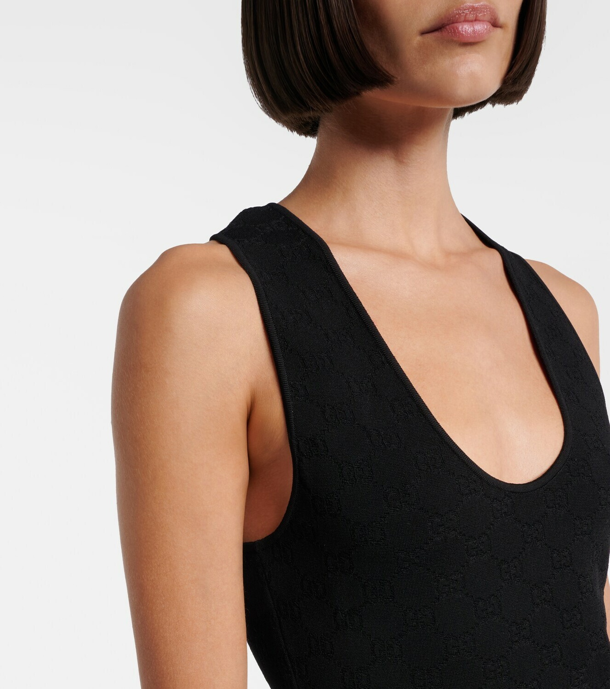 Gucci GG cotton-blend jacquard tank top