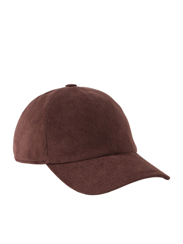Photo: Purdey - Logo-Embroidered Cotton-Corduroy Baseball Cap - Brown