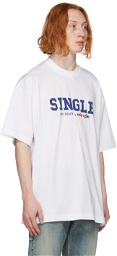 VETEMENTS White 'Single And Ready To Mingle' T-Shirt