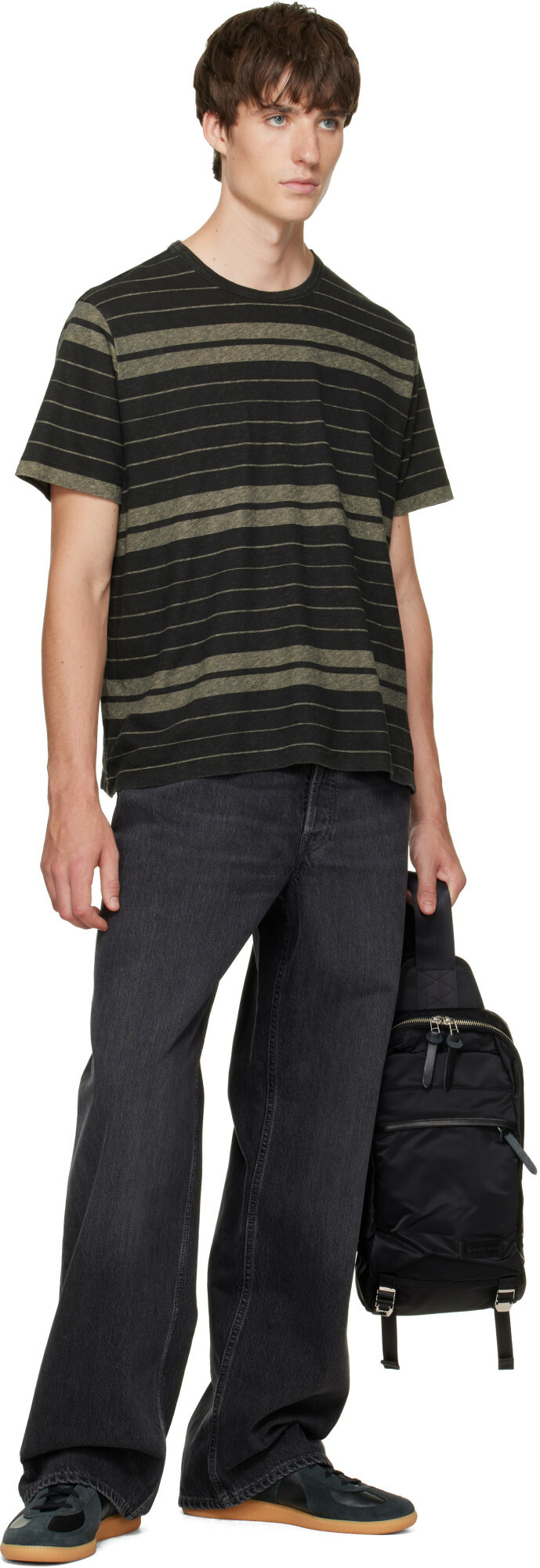 master-piece Black Lightning Sling Bag