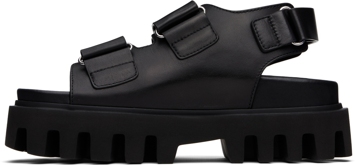 McQueen Black Parachute Sandals