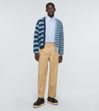Kenzo - Striped wool and cotton cardigan