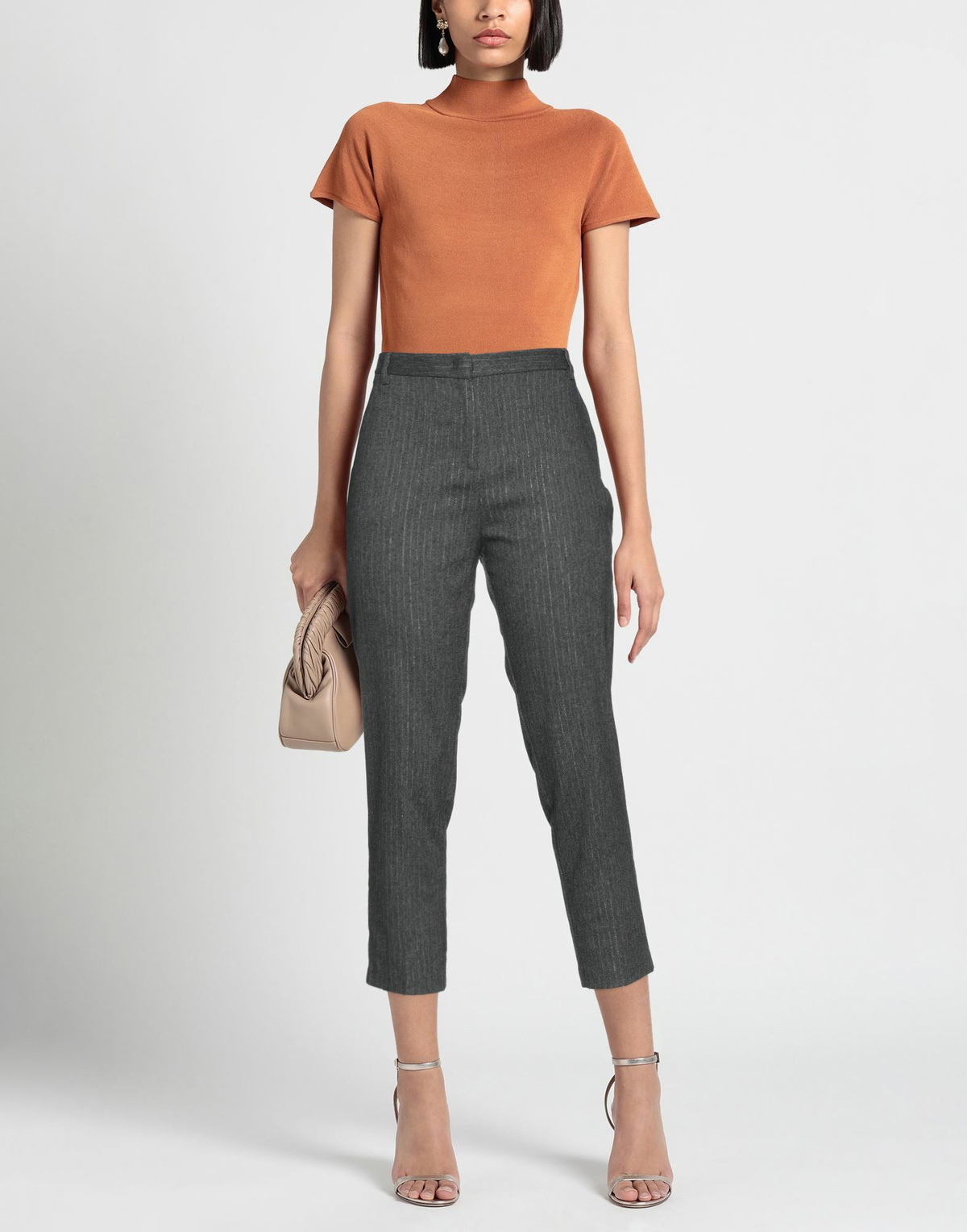 Manila Grace Womens Pants Charcoal