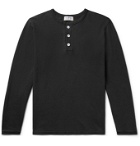 Velva Sheen - Cotton-Jersey Henley T-Shirt - Gray
