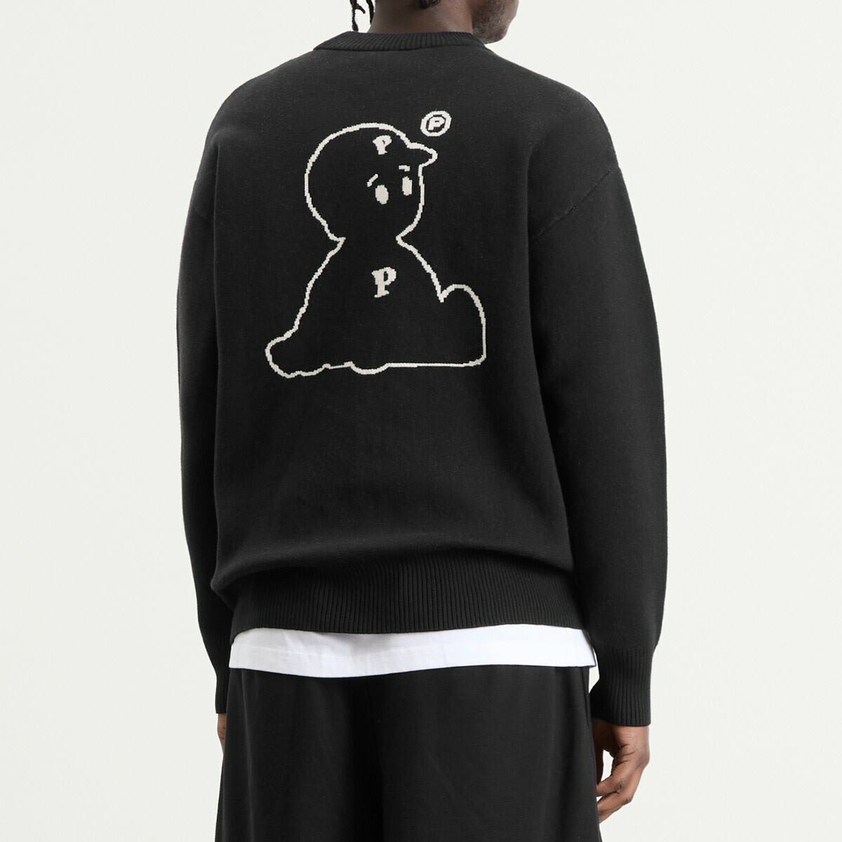 Pawa Speed Sports Men's Og Boy Knit Sweater in Black