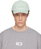 MM6 Maison Margiela Green Embroidered Logo Cap