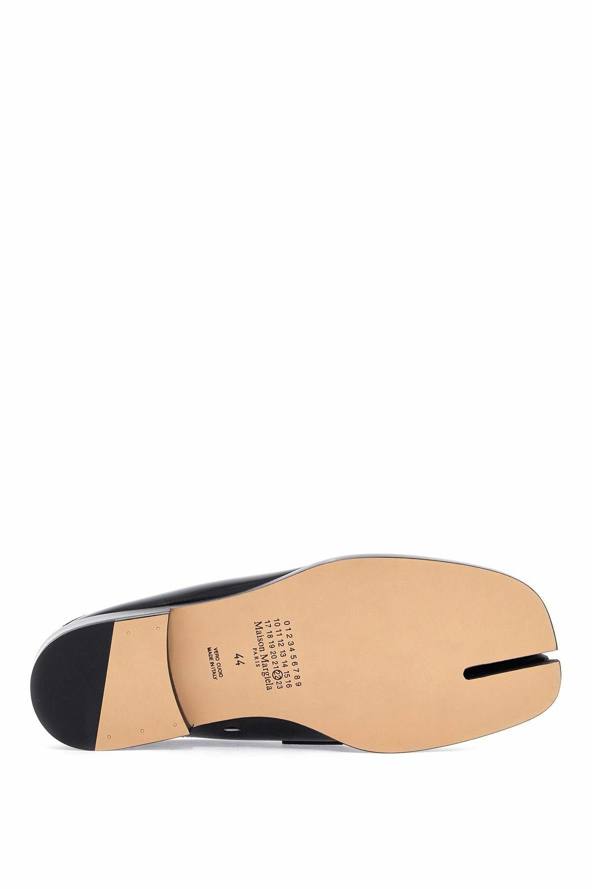 MAISON MARGIELA 'brushed leather tabi c Black Maison Margiela