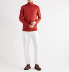 Mr P. - Merino Wool Rollneck Sweater - Orange