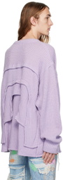 Who Decides War Purple Layered Sweater