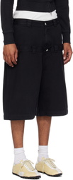 ABRA SSENSE Exclusive Black Double Shorts