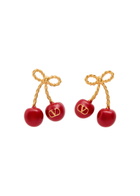 Valentino Chez Enamelled Drop Earrings - Gold - One Size