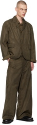 Aviva Jifei Xue Khaki Relaxed Blazer