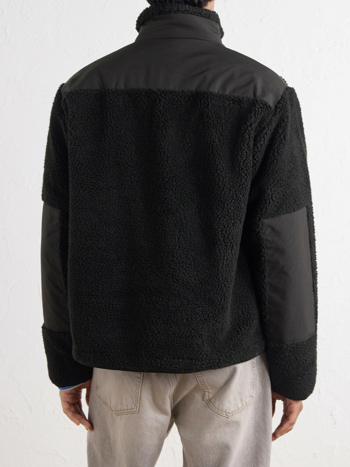 Corridor - Shell-Trimmed Fleece Jacket - Black