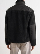 Corridor - Shell-Trimmed Fleece Jacket - Black