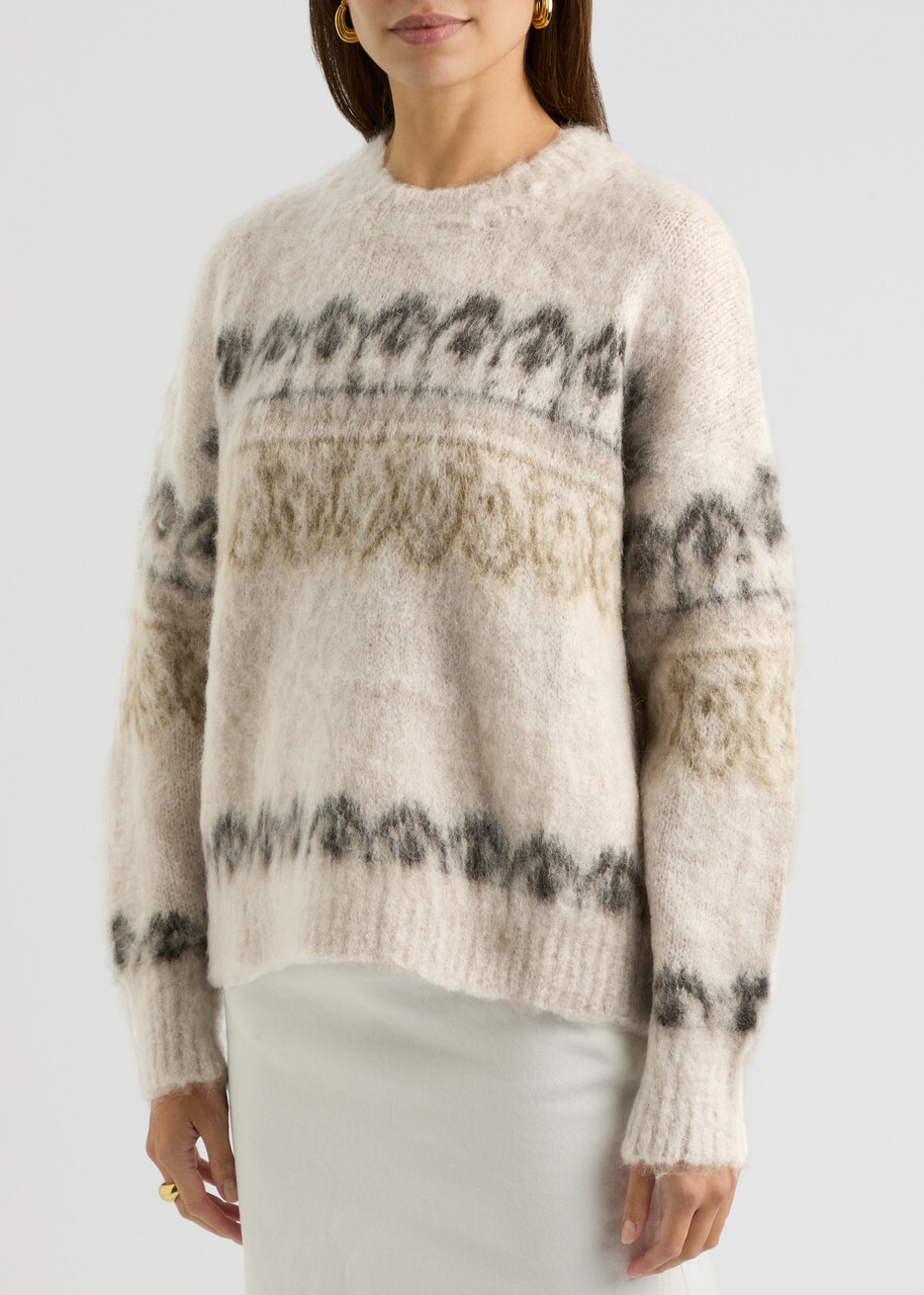 Isabel Marant étoile Dully Fair-isle Intarsia Wool-blend Jumper