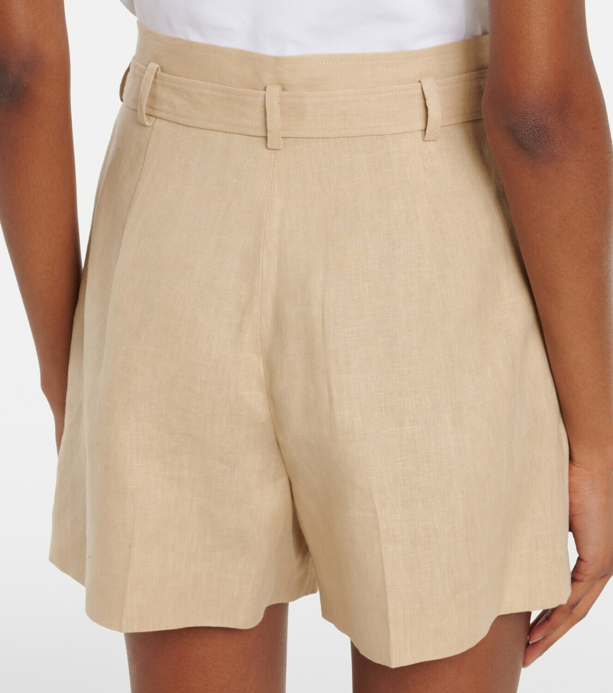 Ralph Lauren Collection Belted linen shorts