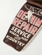 KAPITAL - Denim Repair Service Fleece-Trimmed Printed Canvas and Mesh Trucker Cap