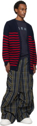 Marni Navy Stripe Cardigan