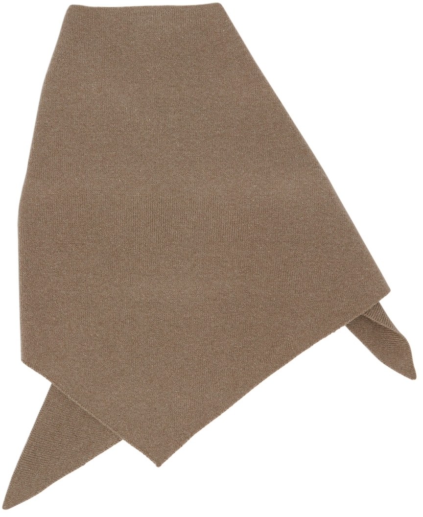 Studio Nicholson Beige Triangle Cosine Scarf Studio Nicholson