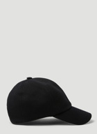 Logo Patch Baseball Cap in Black