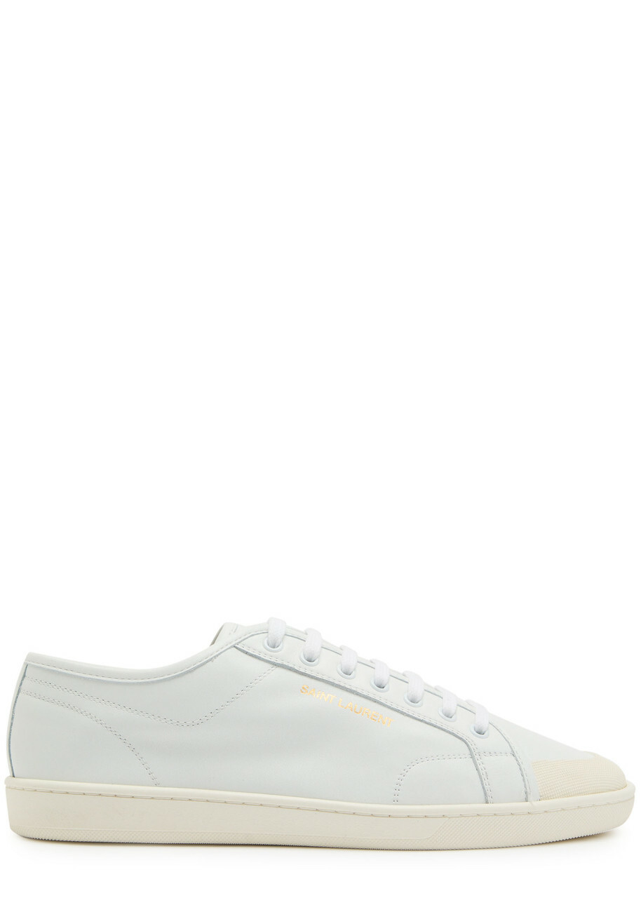 Saint Laurent Gym Leather Sneakers White
