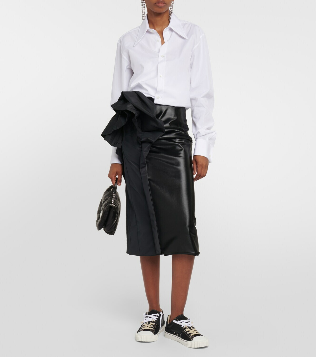 Maison Margiela エボリューション Low 黒 キャンパスレザー Maison Margiela New Evolution low-top Sneakers | Black