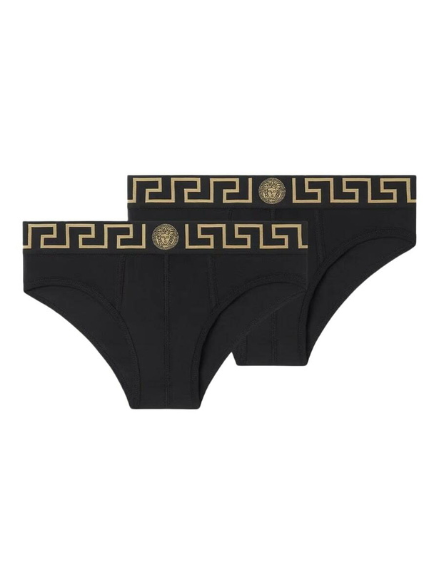 Photo: Versace Bi-pack Cotton Briefs